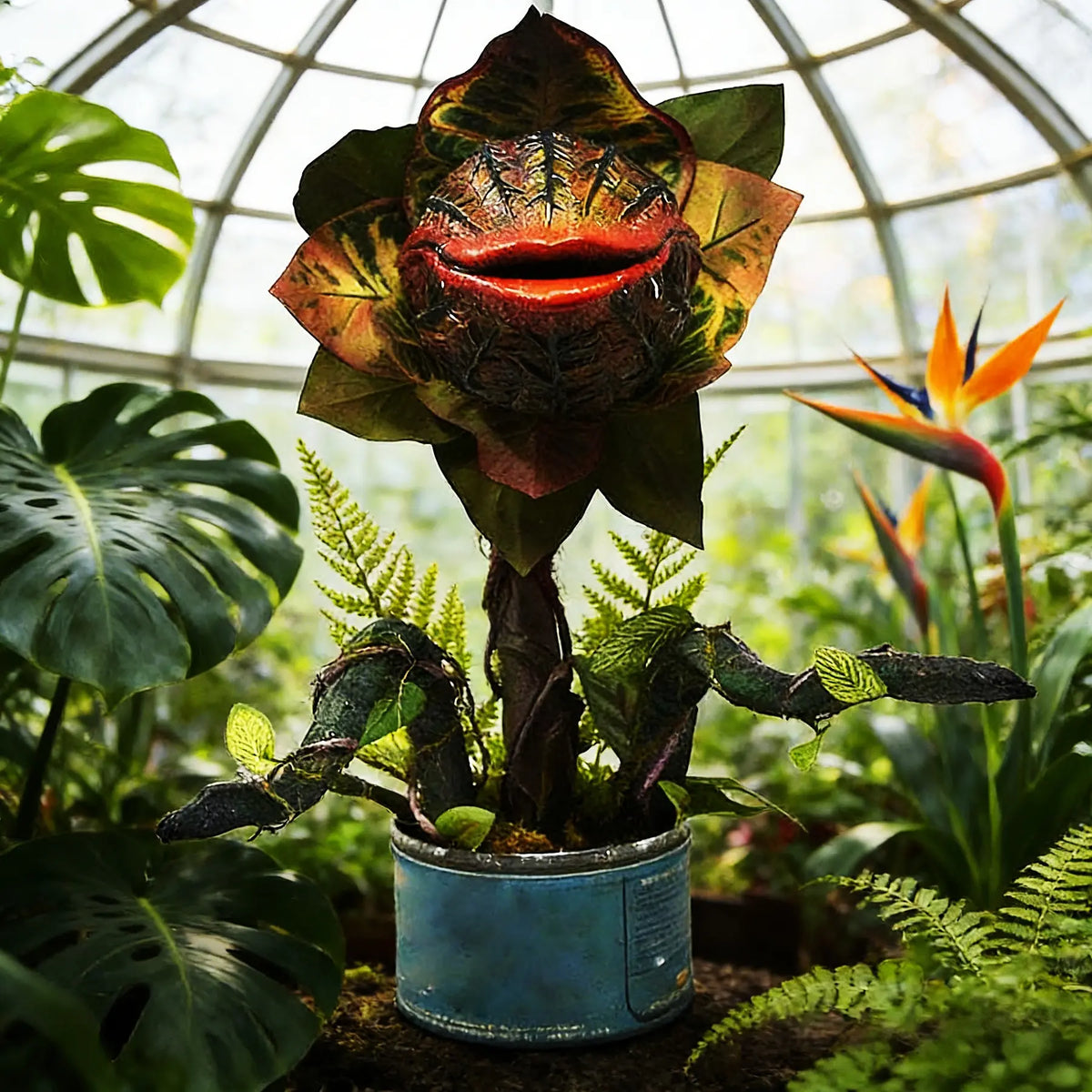 Venus Flytrap Decor: Giant Man-Eating Plant Head for Planters