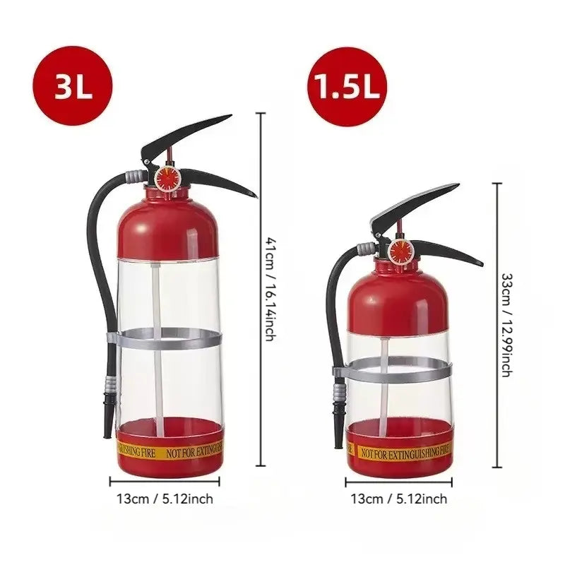 Fire Extinguisher Drink Dispenser with Hose, 1.5L or 3L