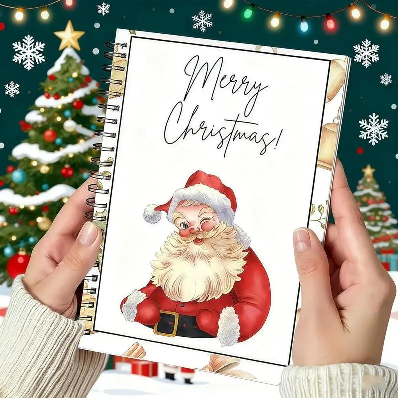 Christmas Gift Card Book Spiral-Bound Holder with 12 Pages 3