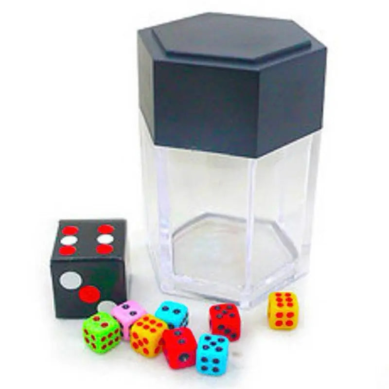 Exploding Dice Magic Trick with Clear Case and 8 Mini Dice 4