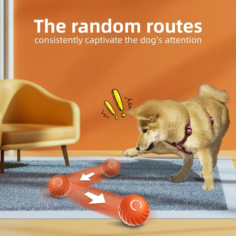 Interactive Dog Ball, Self-Moving Rechargeable Rolling Toy 2