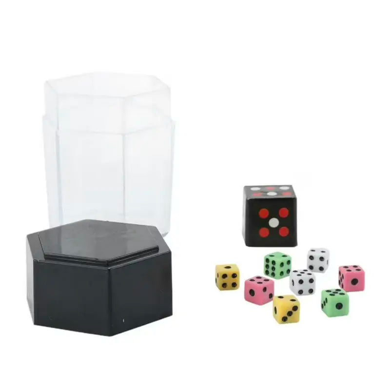 Exploding Dice Magic Trick with Clear Case and 8 Mini Dice 3