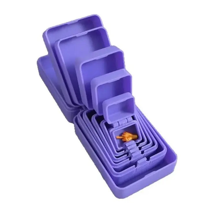 Nesting Prank Gift Box Set with 6 Hinged Boxes and Mini Figurine 4