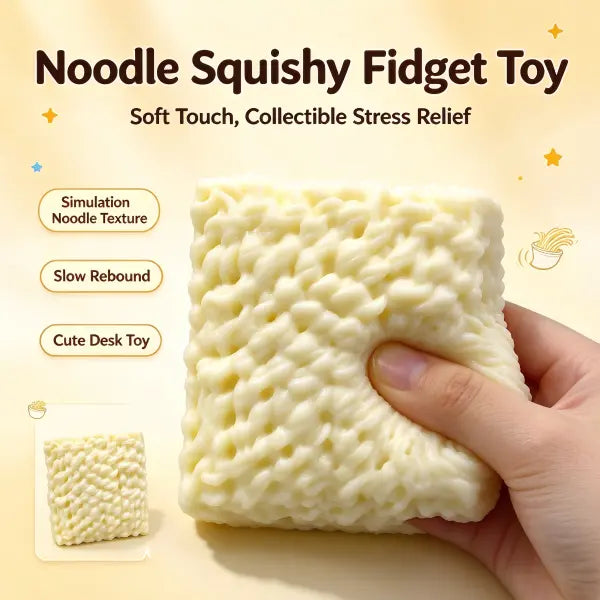Noodle Squishy Fidget Toy Ramen Block Stress Relief 1