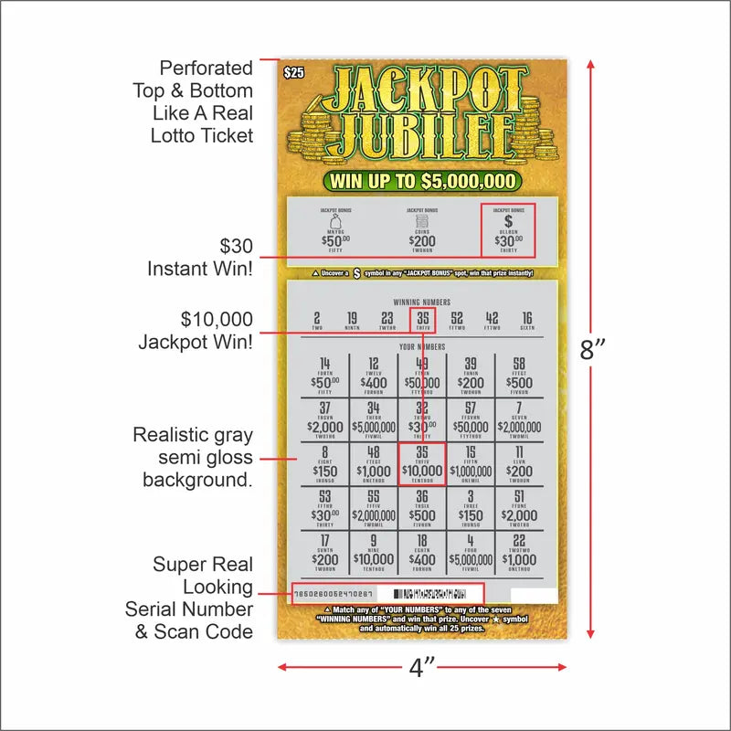 Fake Lottery Tickets Prank, 8 Winning-Look Scratchers 4