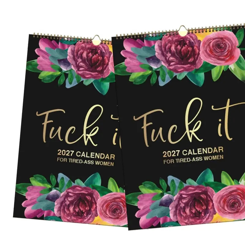 Funny 2027 Wall Calendar with Sarcastic Quotes for Women 4