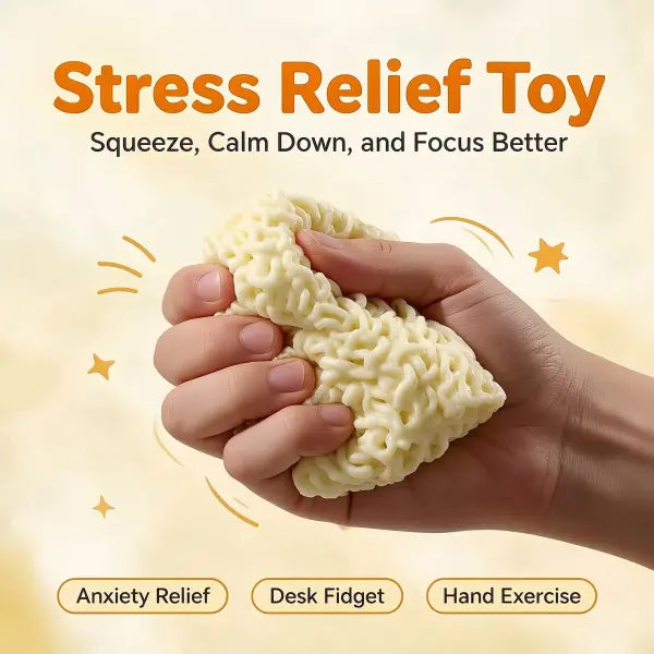 Noodle Squishy Fidget Toy Ramen Block Stress Relief 2